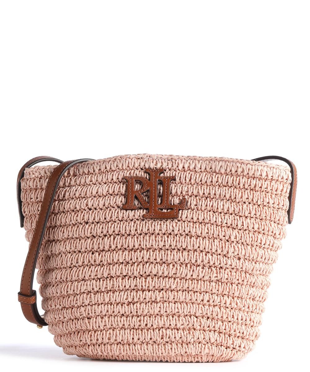 

сумка через плечо Nicki 18 из рафии Lauren Ralph Lauren, розовый