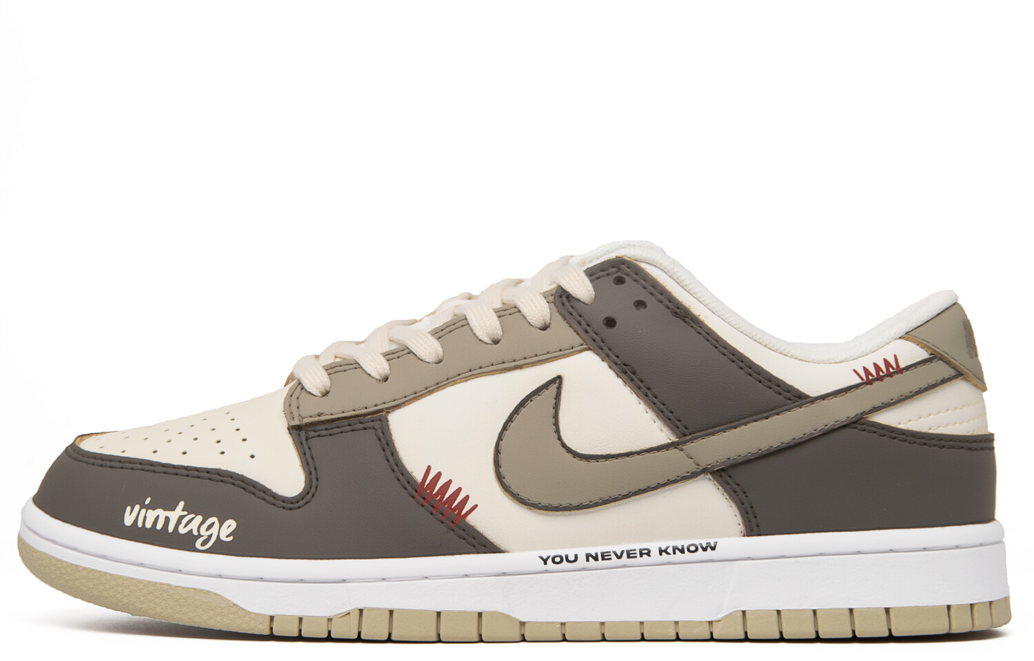

Кроссовки Nike Dunk Skateboarding Shoes Men Low-top Brown, цвет Coffee