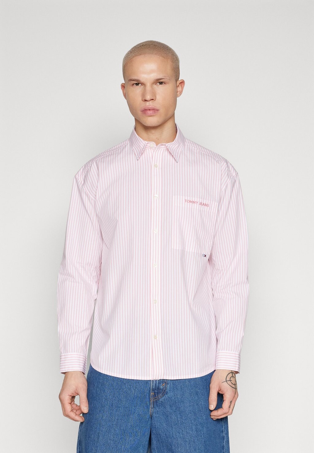 

Рубашка CLASSIC SHIRT Tommy Jeans, розовый