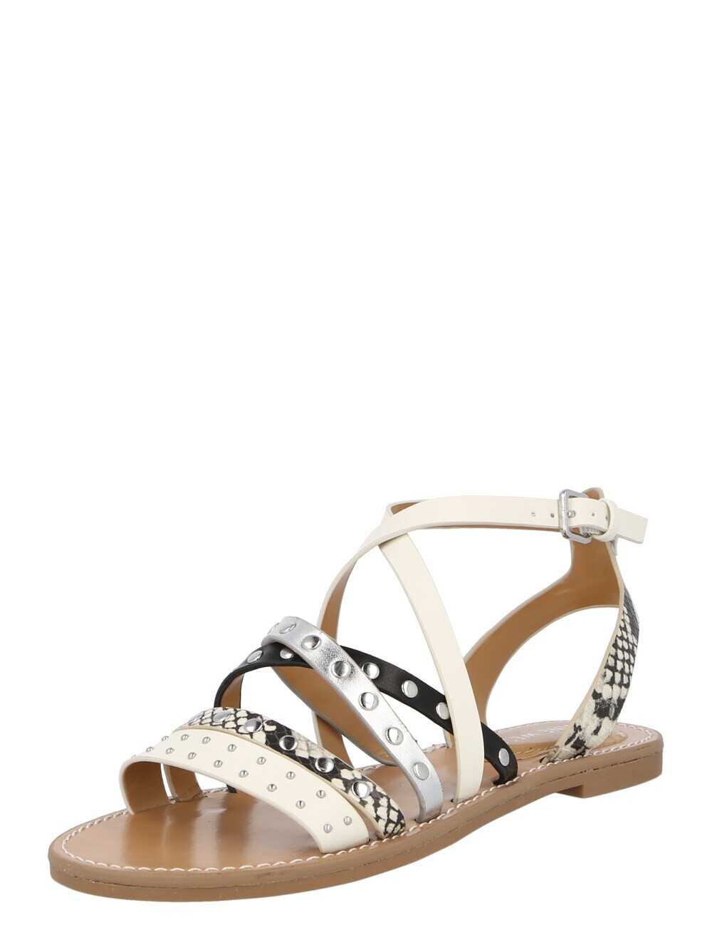

Сандалии с ремешками Nine West Cane 3, крем