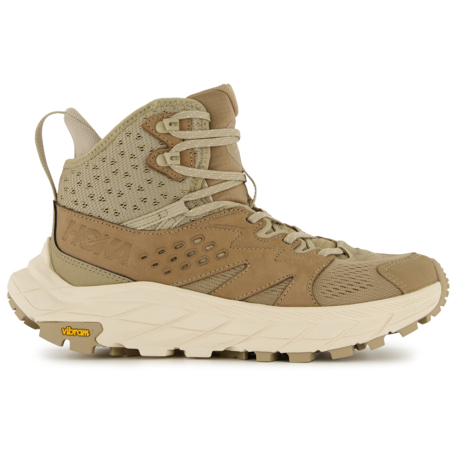 

Ботинки для прогулки Hoka Women's Anacapa Breeze Mid, цвет Dune/Eggnog, Серый