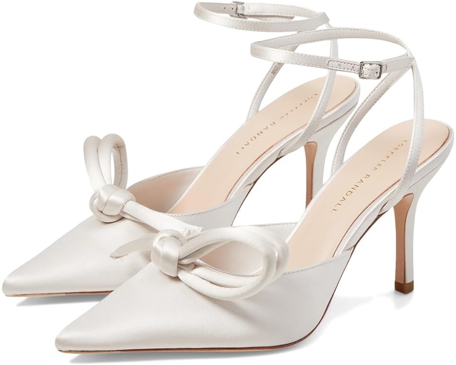 

Туфли Loeffler Randall Alina Bow Pump with Ankle Strap, кремовый