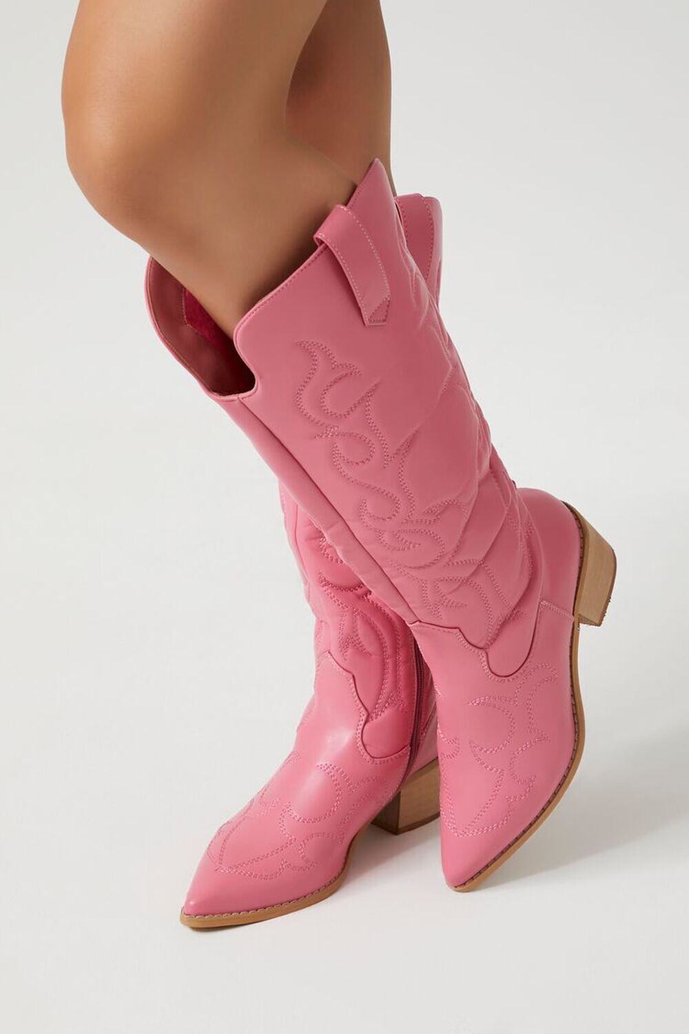 

Ковбойские сапоги из искусственной кожи Forever 21, розовый