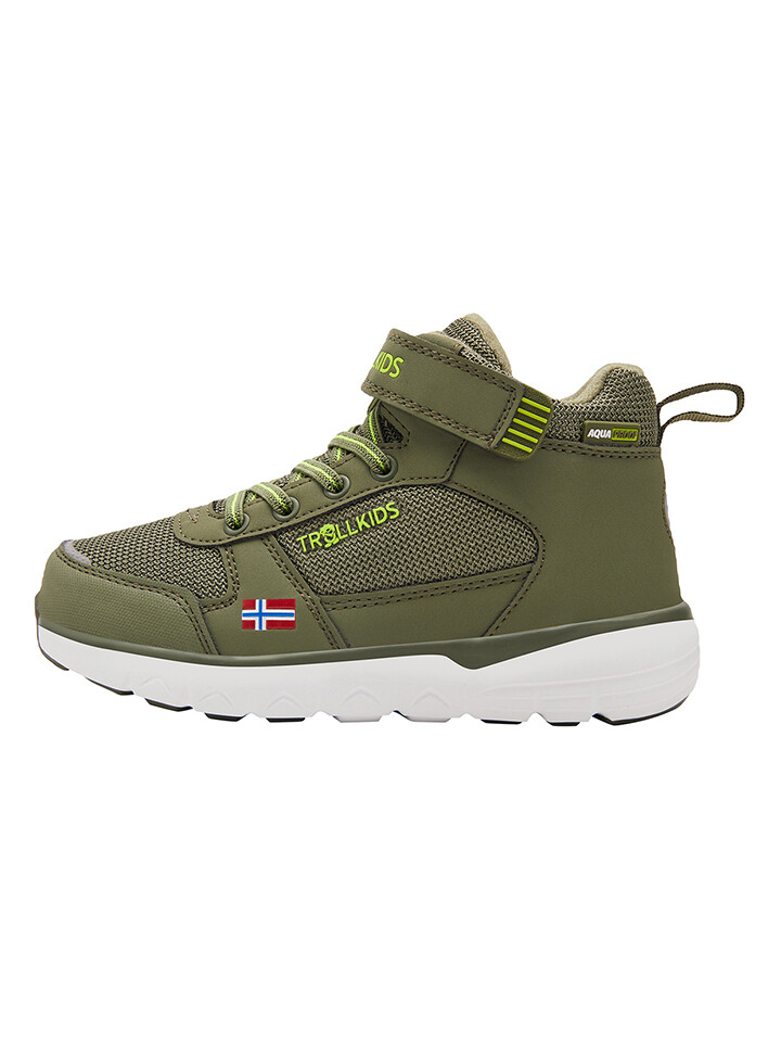

Высокие кроссовки Trollkids Stavanger Mid, зеленый