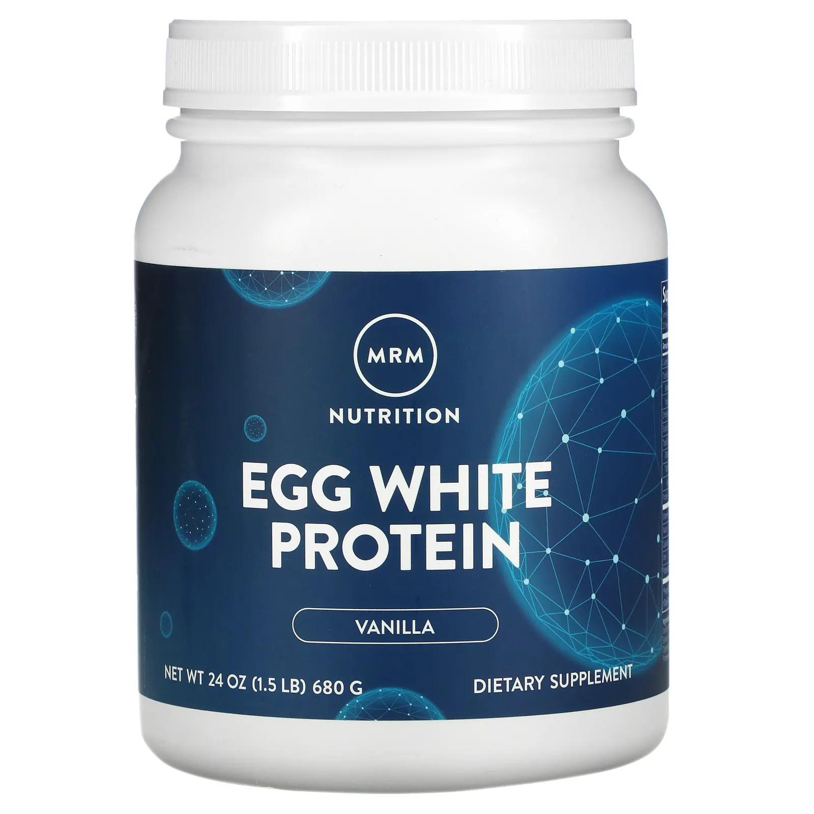 MRM Натуральный яичный белок французская ваниль 24 унции (680 г) mrm натуральный протеин яичного белка шоколад 680 г