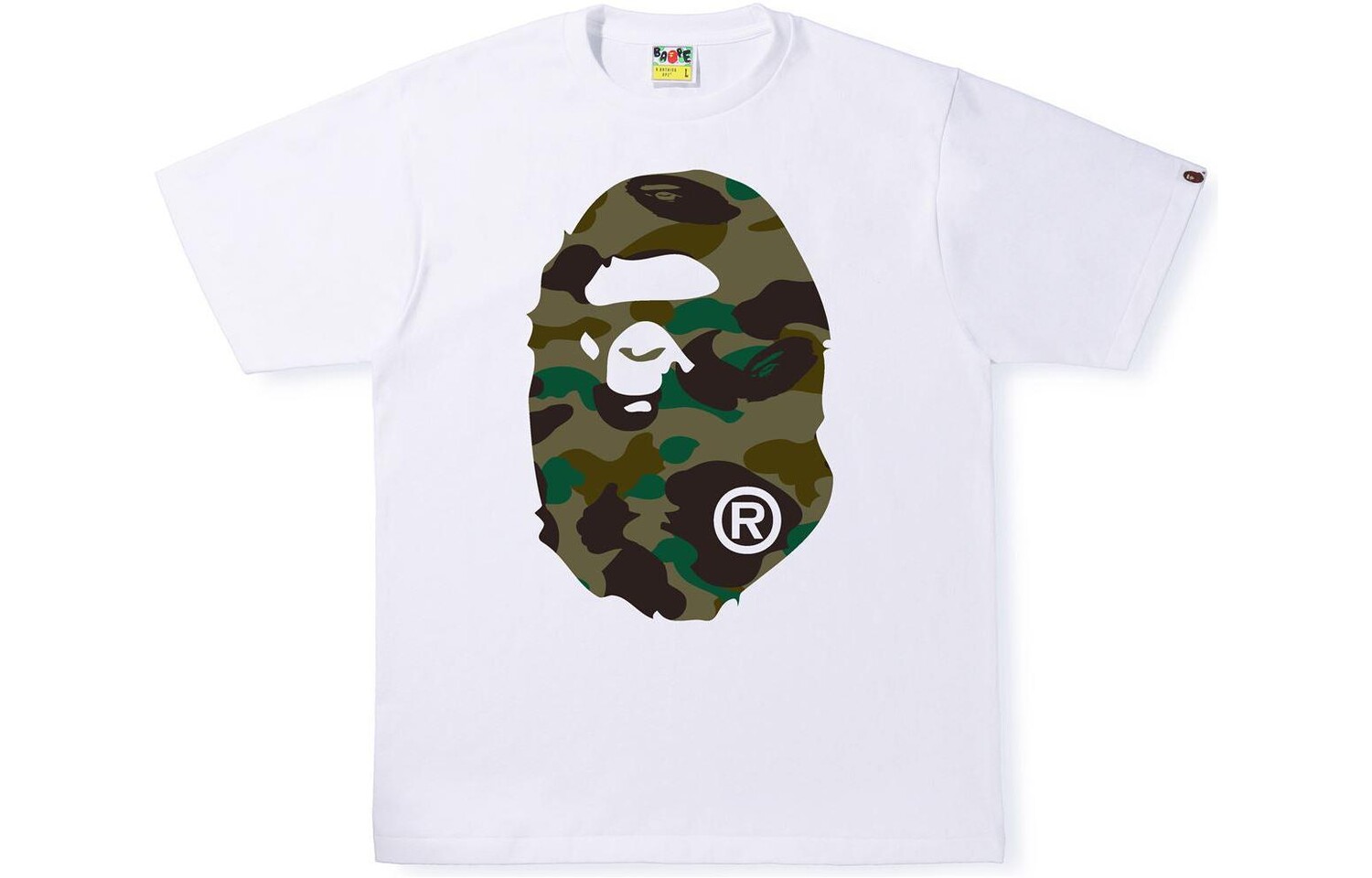 

A BATHING APE Мужская футболка, Черный желтый