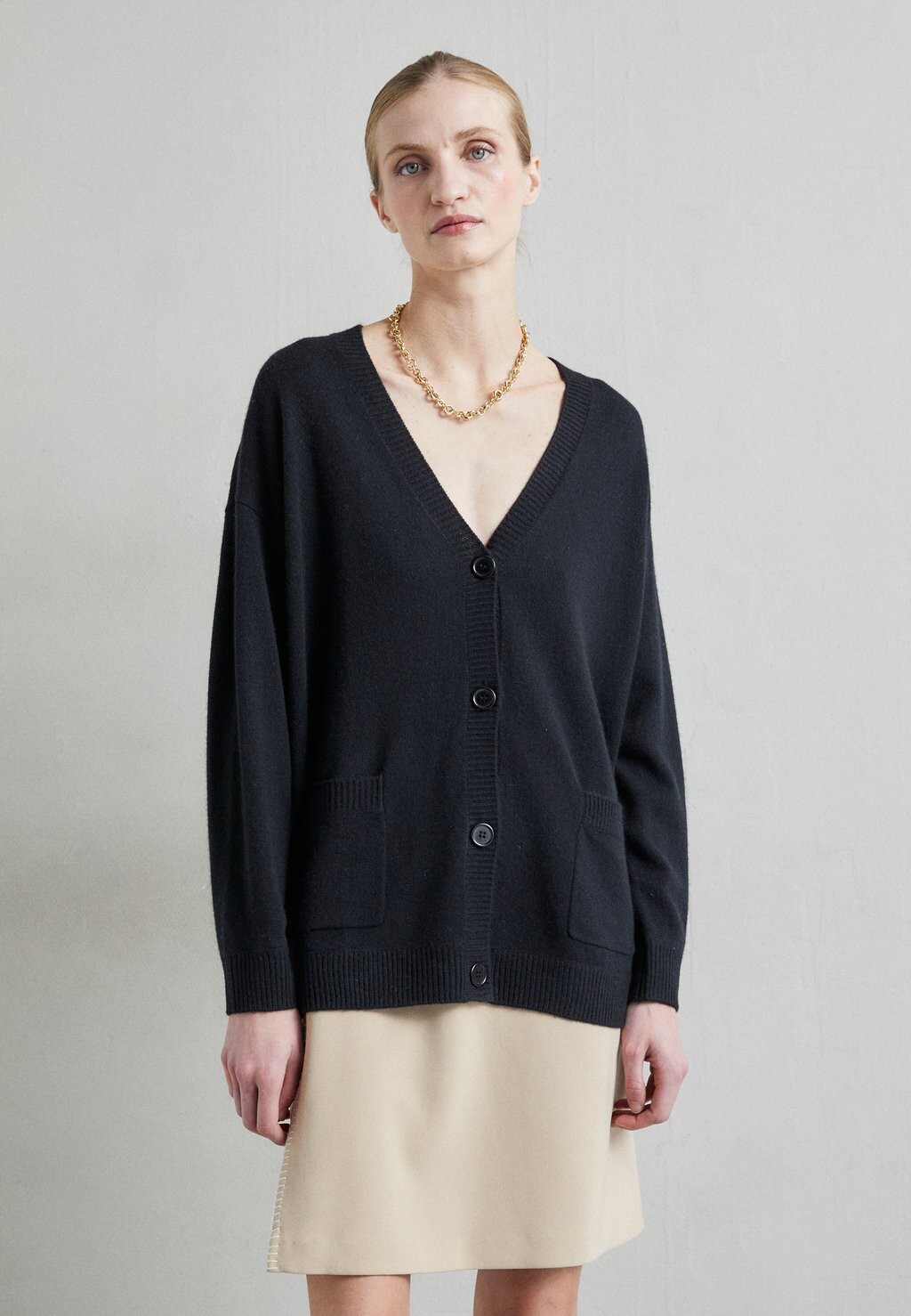 

Кардиган CASHMERE CARDI KNITID, черный