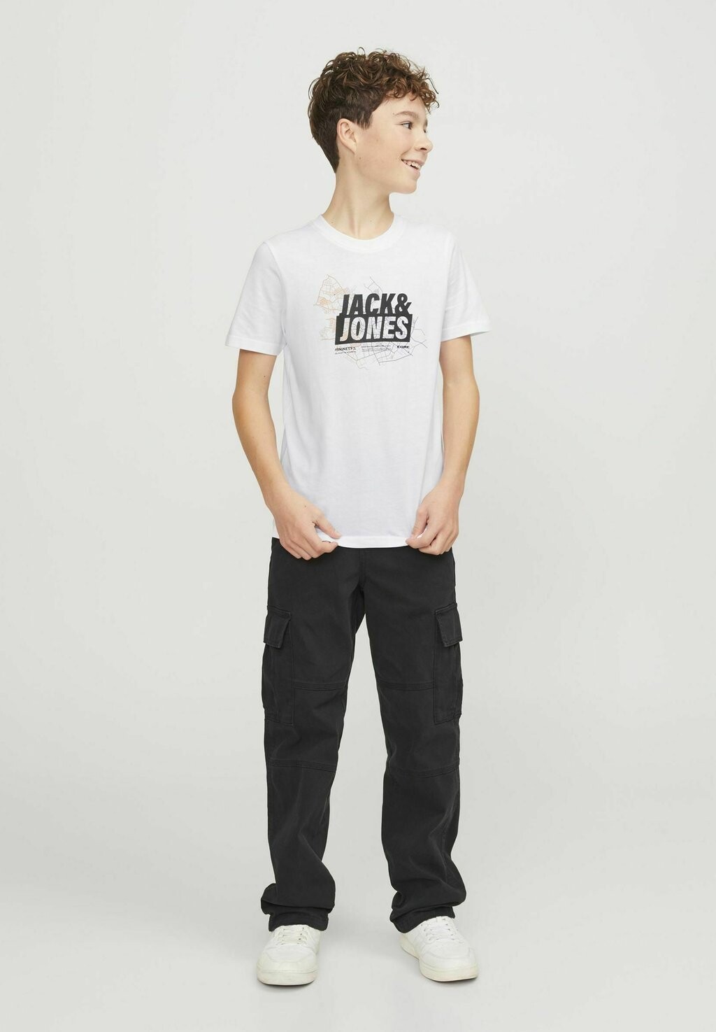 

Футболка с принтом Jack & Jones Junior, цвет white