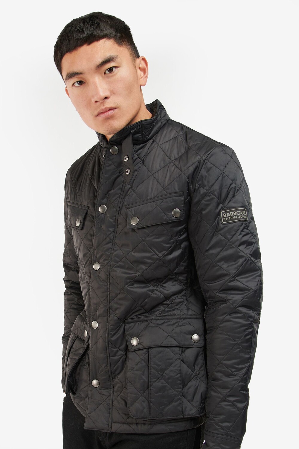 

Черная стеганая куртка Tourer Ariel Barbour International, черный