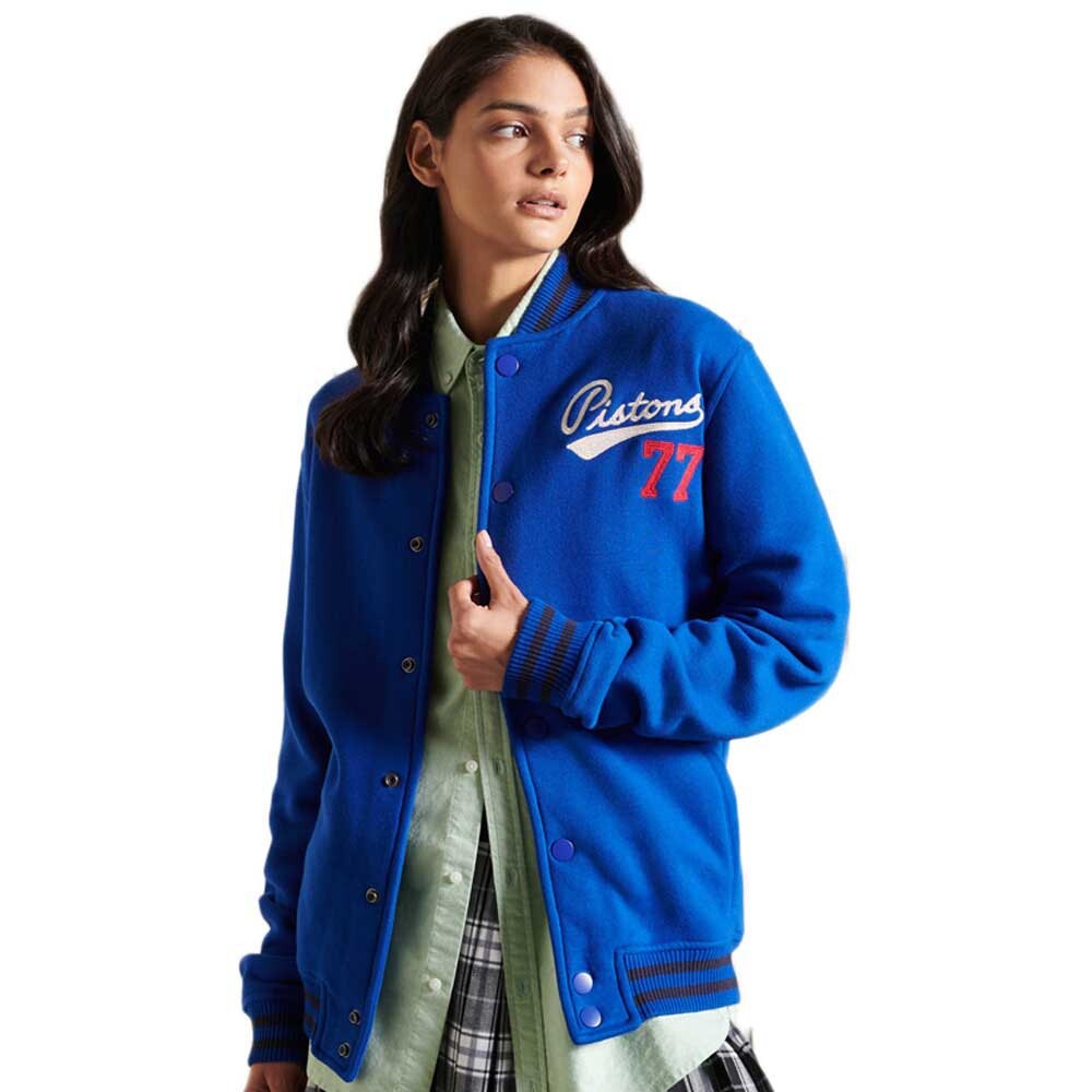 

Куртка Superdry Oversize College Bomber, синий