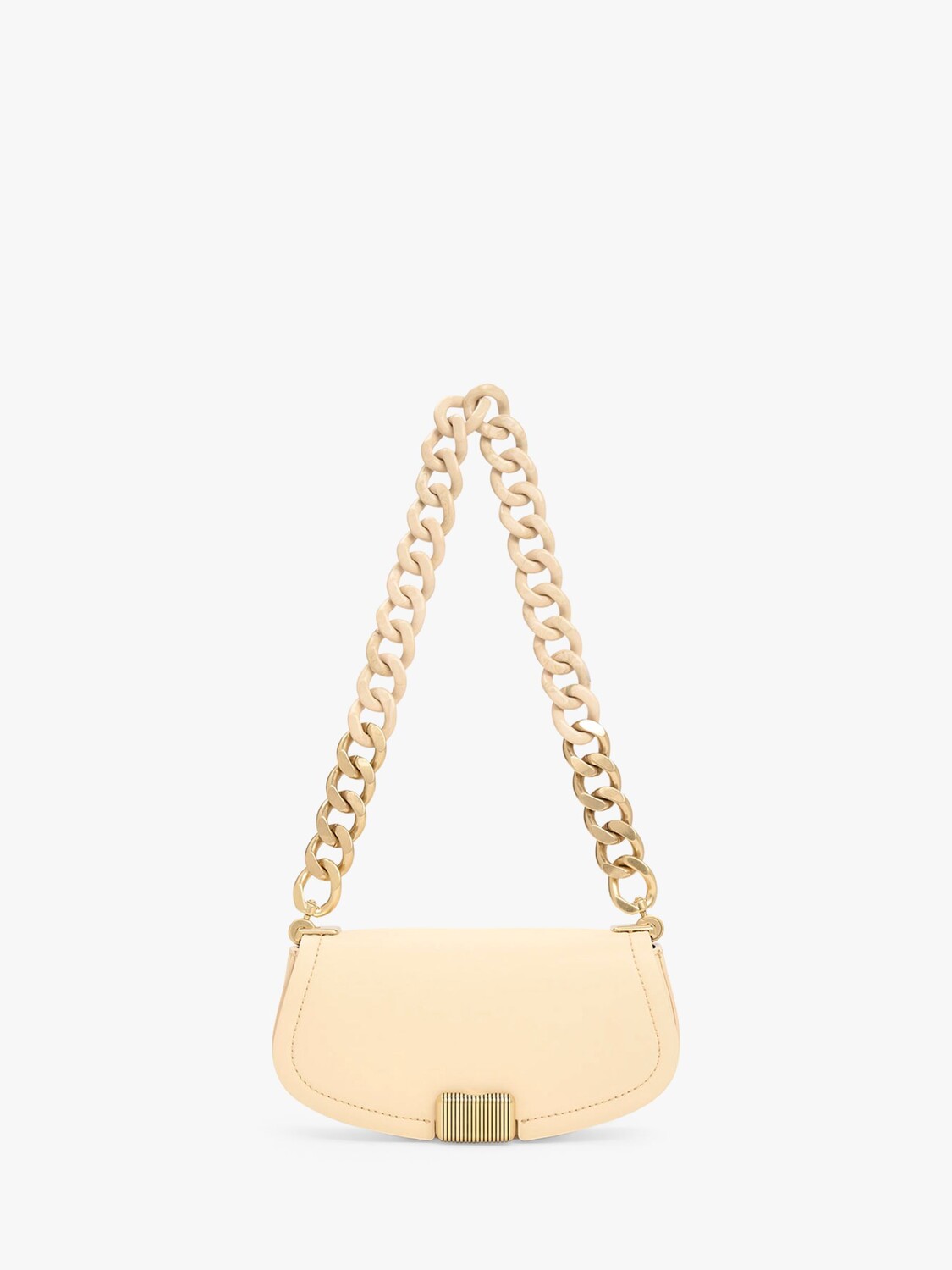 

Сумка через плечо CHARLES & KEITH Sonnet с ручкой-цепочкой, бежевый