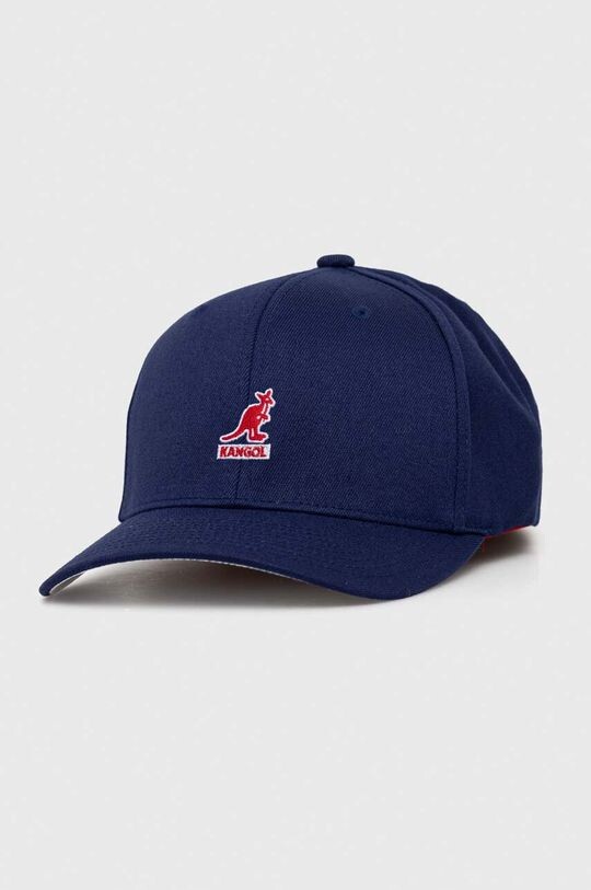 

Шапка с козырьком с добавлением хлопка Kangol, темно-синий