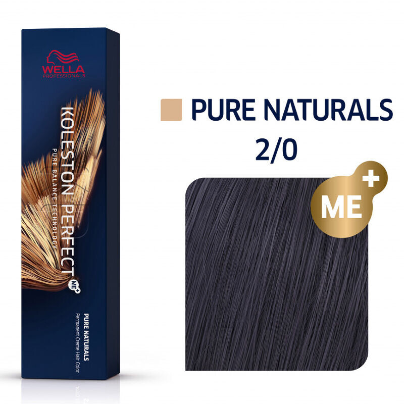 

Стойкая краска для волос 2/0 Wella Professionals Koleston Perfect Me+, 60 мл