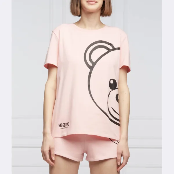 

Футболка стандартного кроя Moschino, розовый