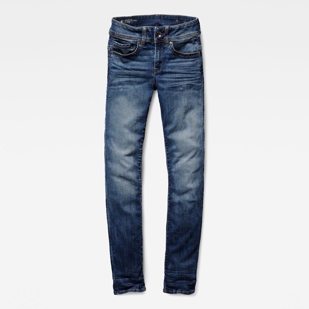 

Джинсы G-Star Midge Mid Straight, синий