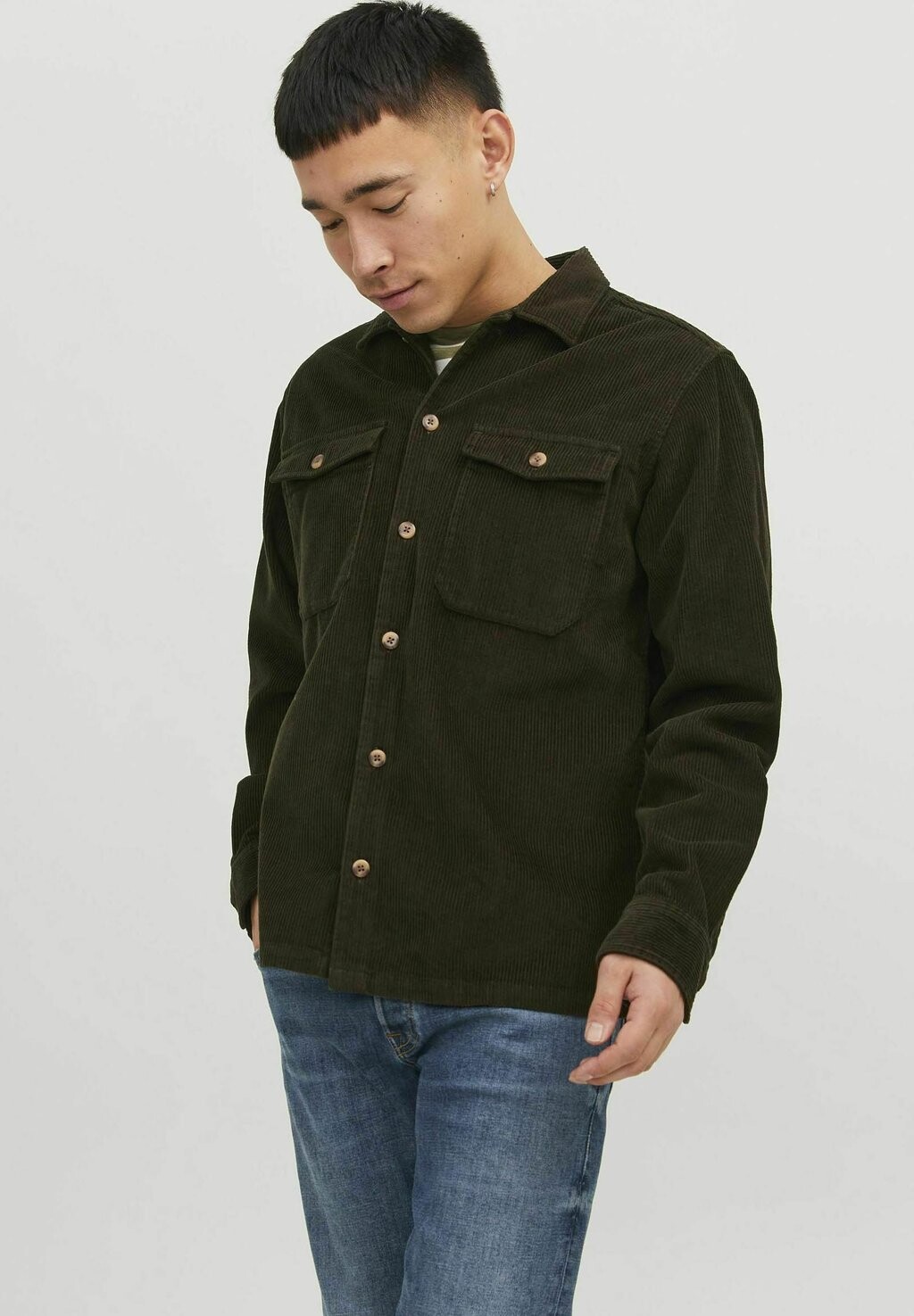 

Куртка межсезонная JJEDALLAS OVERSHIRT Jack & Jones, канифоль