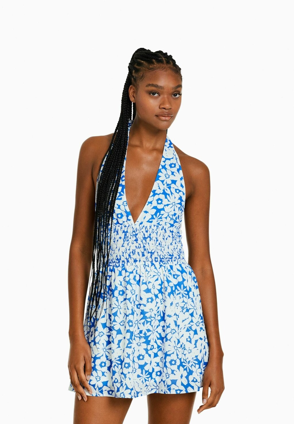 

Летнее платье Bershka, темно-синий