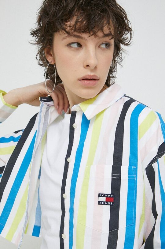 

Хлопчатобумажную рубашку Tommy Jeans, желтый