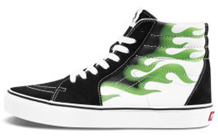 

Обувь для скейтбординга Vans SK8 HI Унисекс Белый/Черный/Зеленый