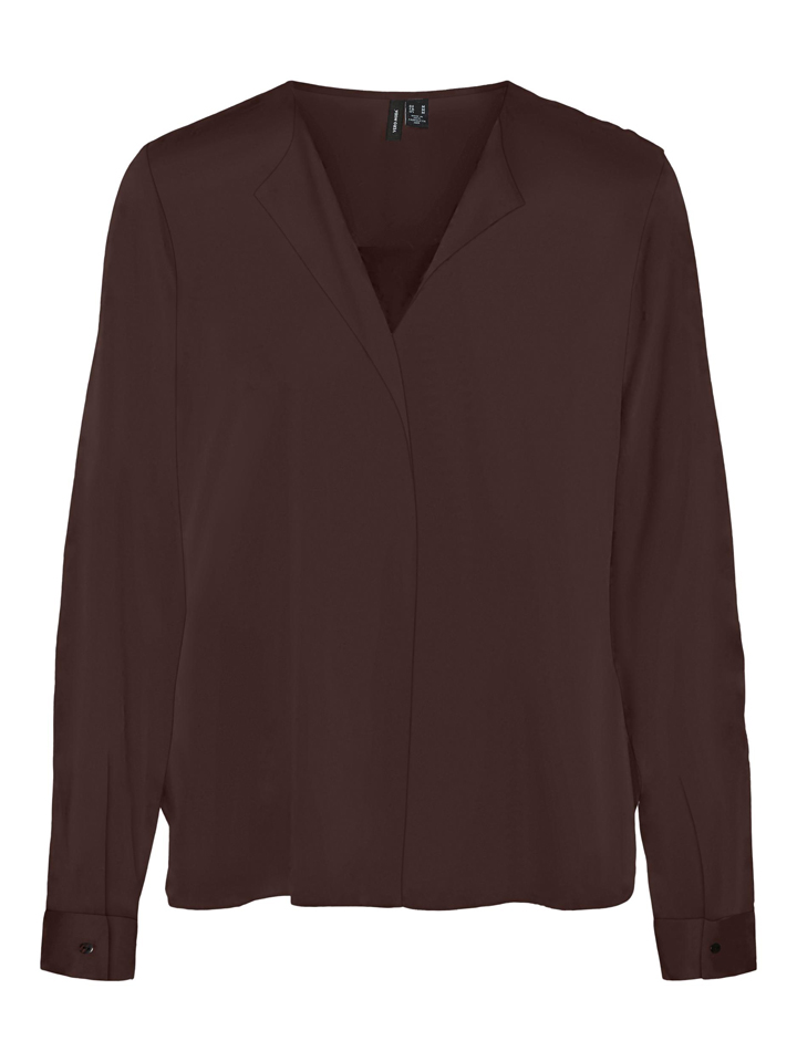 Блуза Vero Moda Fiona, коричневый блуза vero moda