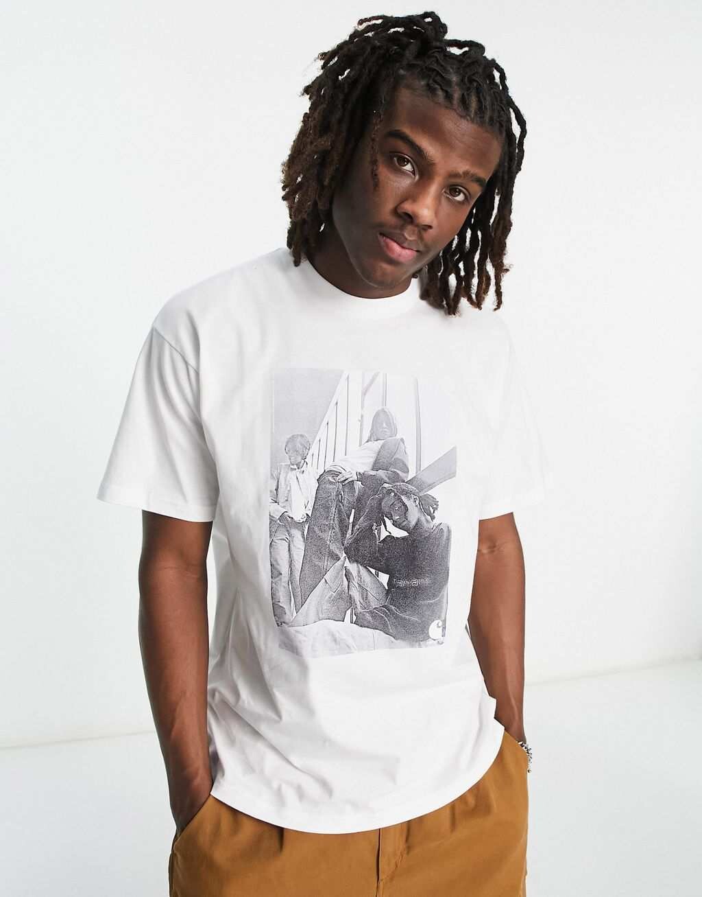 

Белая футболка для девочек Carhartt WIP archive