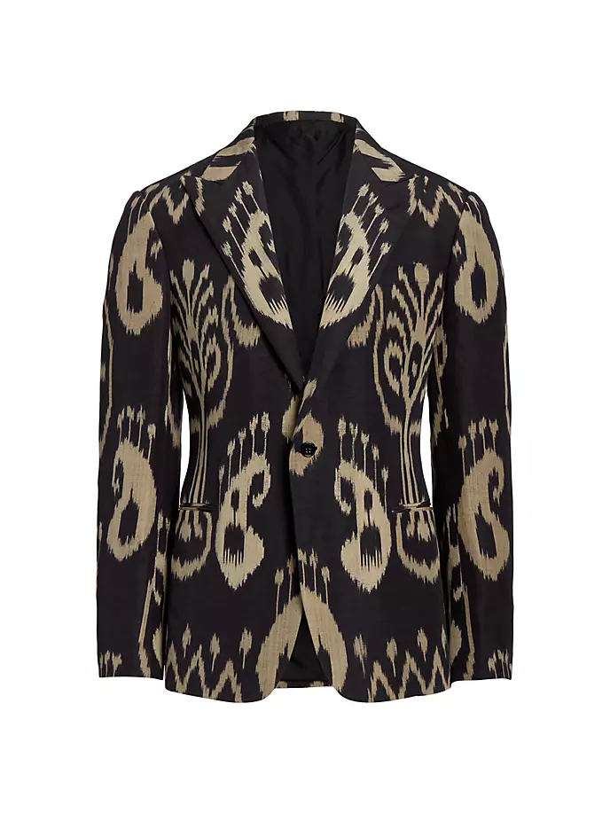 

Жаккардовая куртка Ikat Kent Ralph Lauren Purple Label, черный