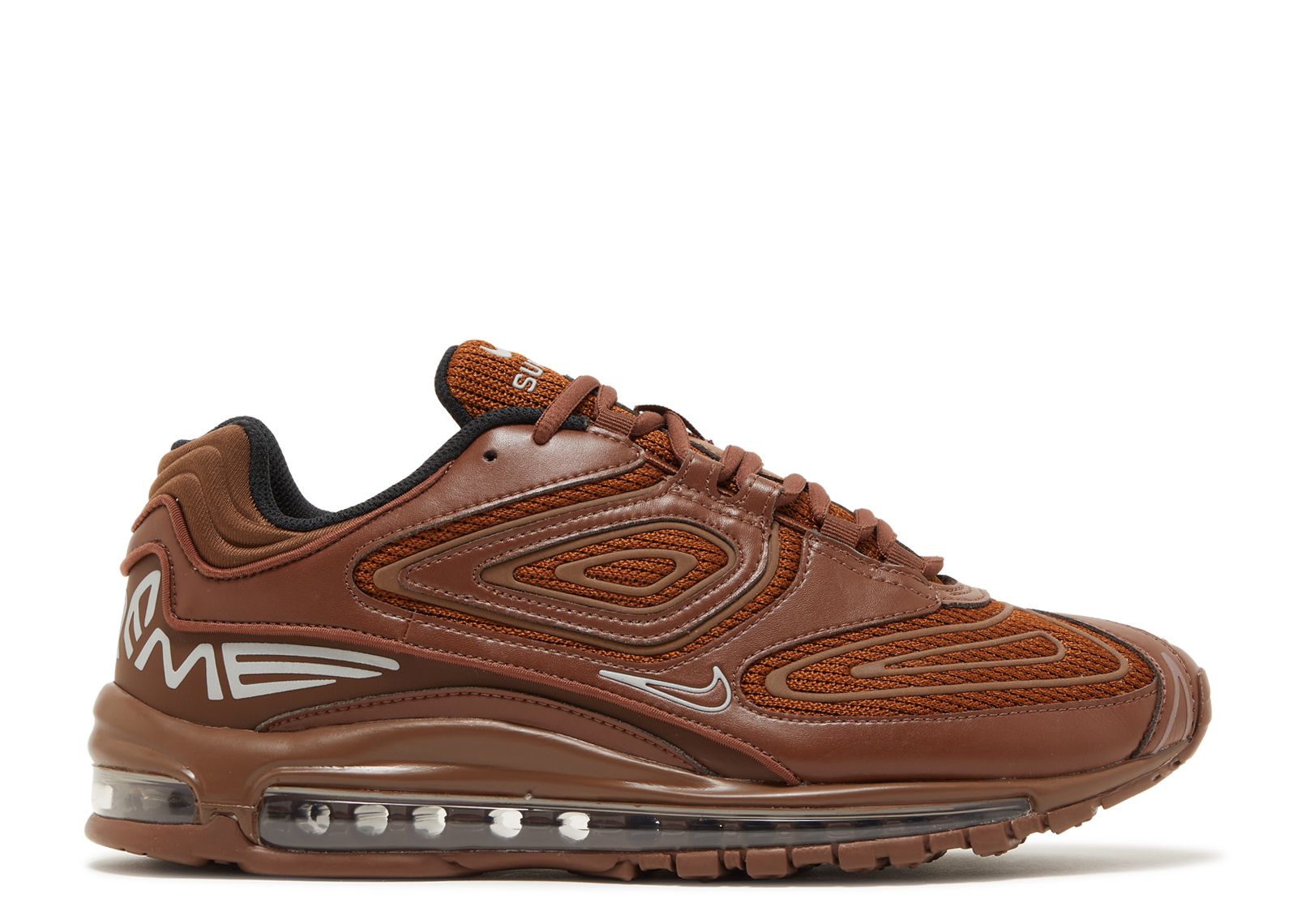 Кроссовки Nike Supreme X Air Max 98 Tl Sp 'Fauna Brown', коричневый цена и фото