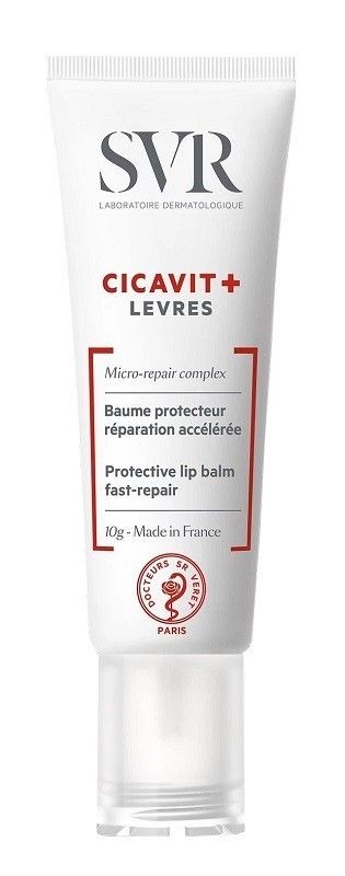 SVR Cicavit+ Baume Levres бальзам для губ, 10 ml бальзам для губ svr cicavit без отдушки 10 г