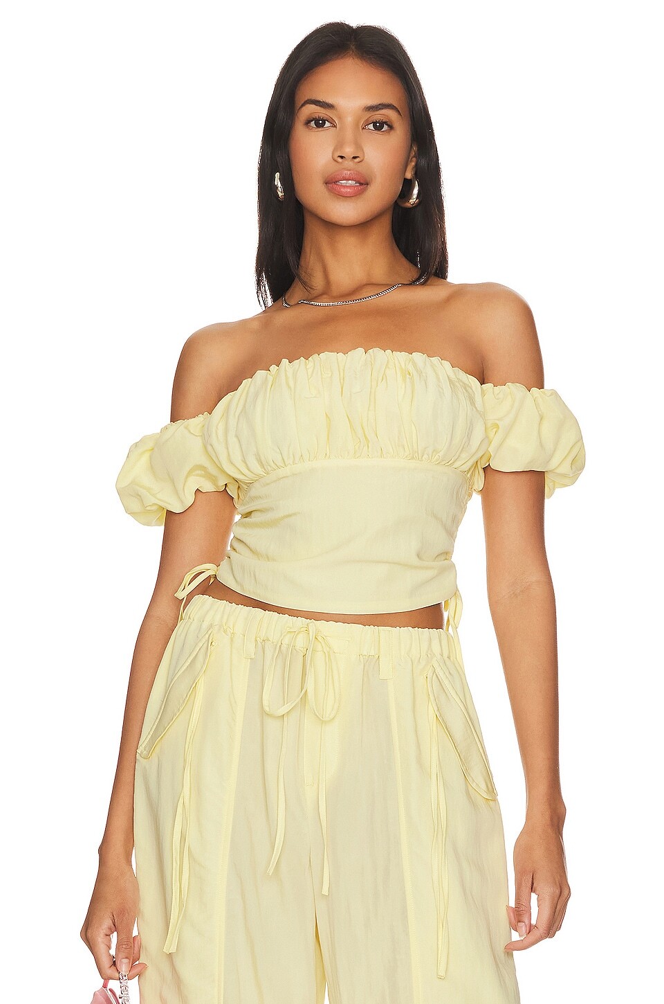

Топ LPA Nita Off Shoulder, цвет Butter Yellow