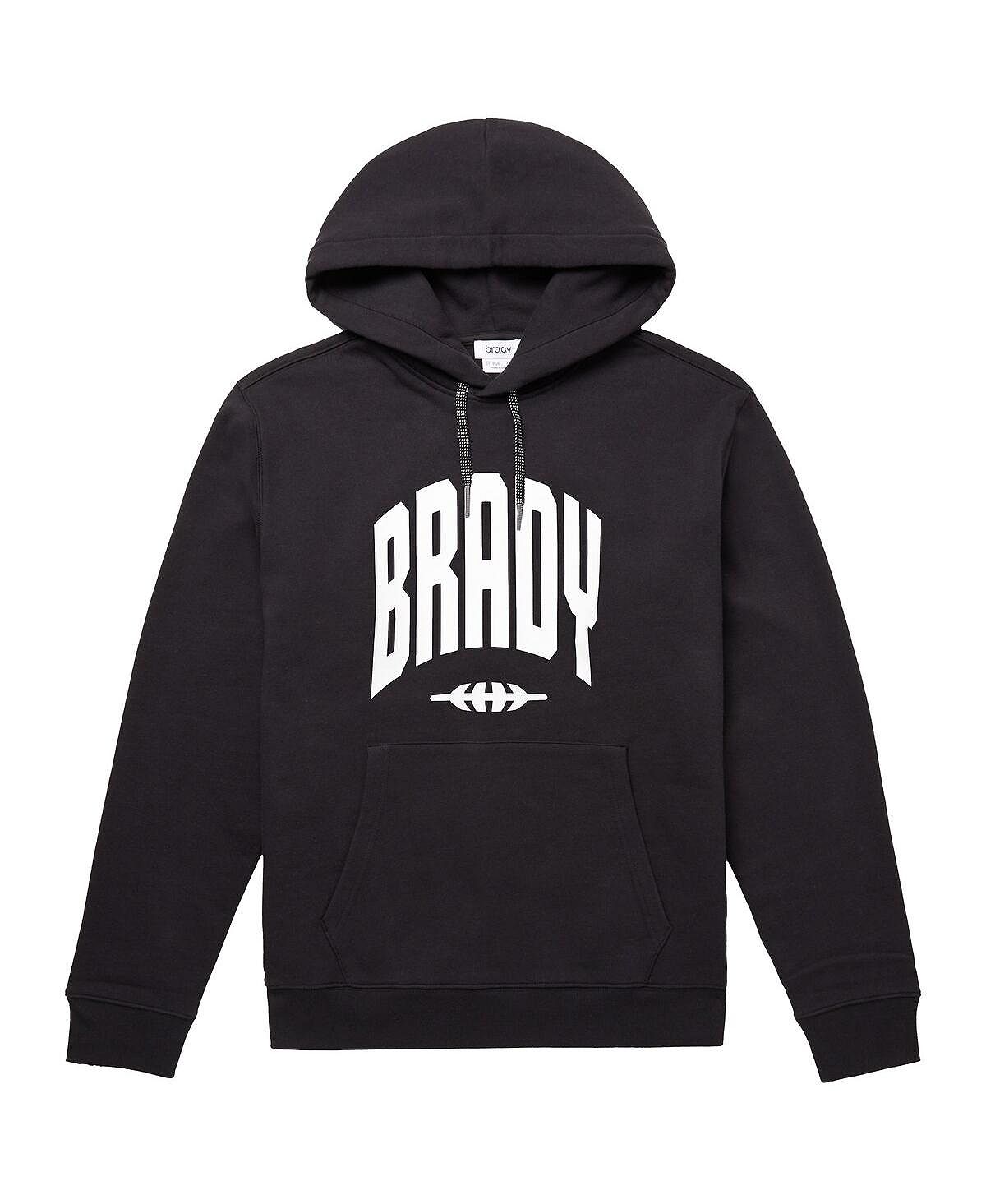 цена Мужской черный университетский пуловер с капюшоном BRADY