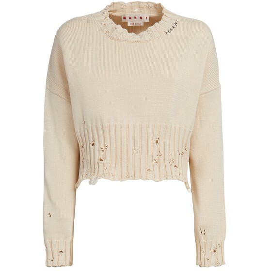 

Короткий хлопковый свитер Marni