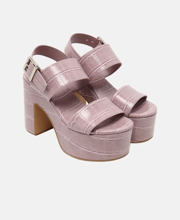 

Босоножки на каблуке Jeffrey Campbell, розовый
