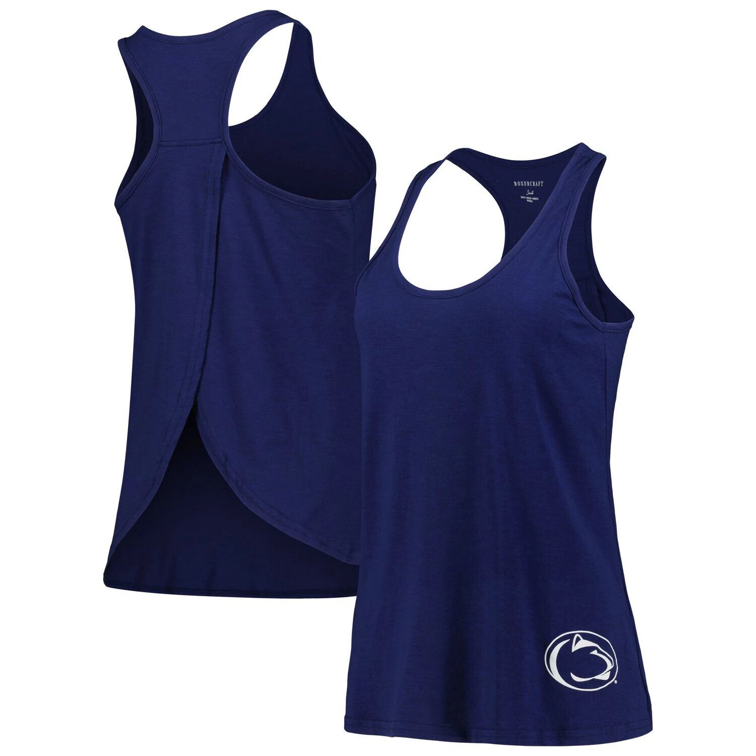 

Женская темно-синяя майка Penn State Nittany Lions Charm 2.0 с круглым вырезом и открытой спиной-борцовкой, Синий