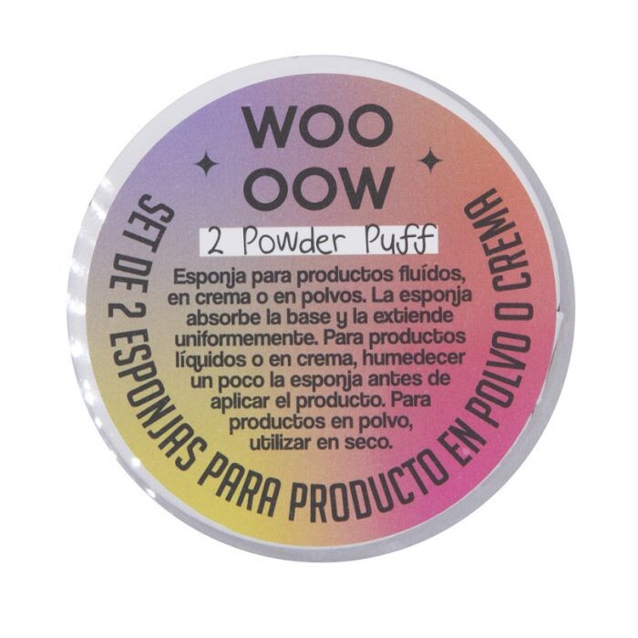 

Набор косметики Set de Esponjas para Polvo o Crema Woo Oow, Set 2 productos