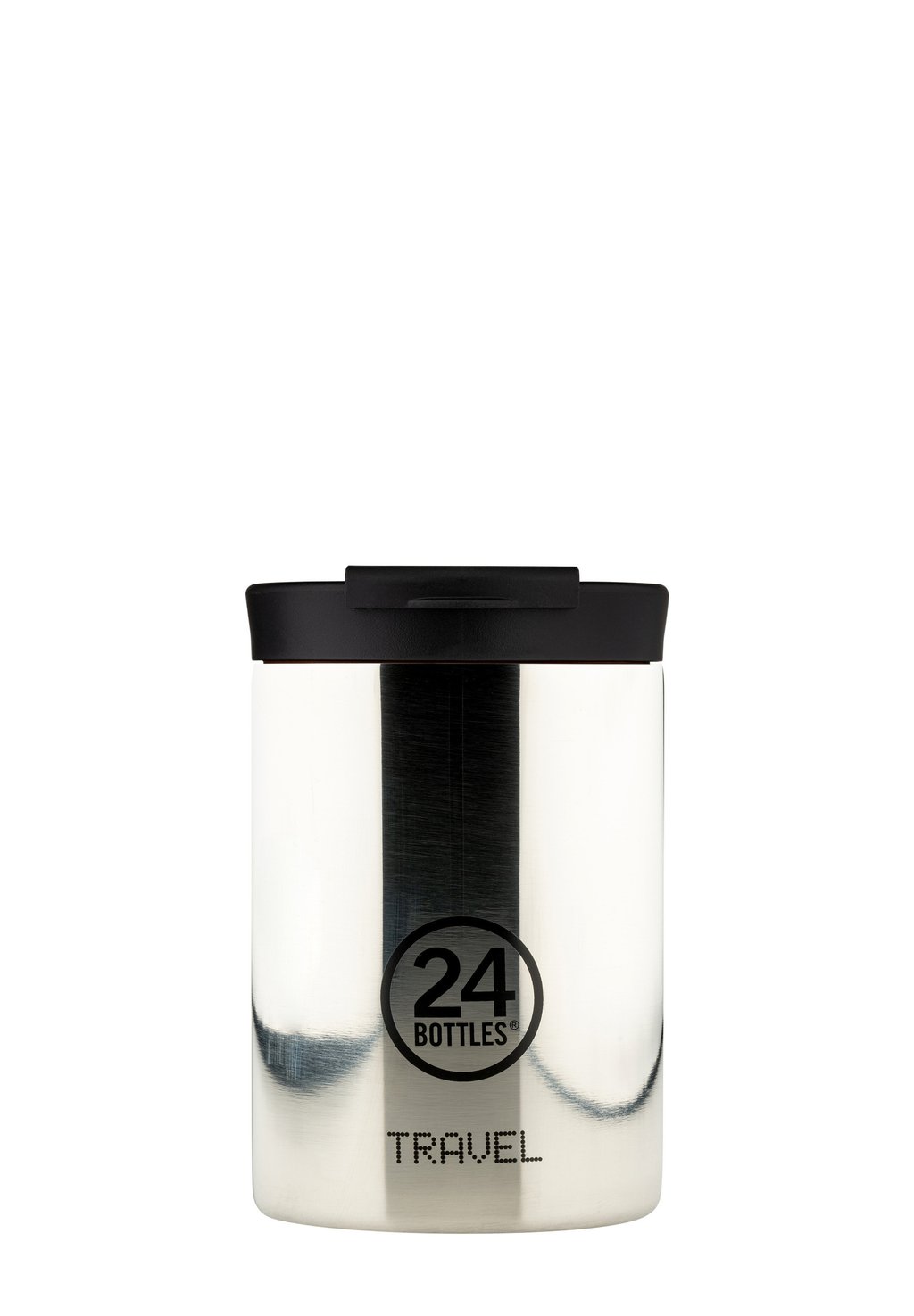 Бутылка для воды 24Bottles, серебристый набор одноразовых бумажных стаканов для вендинга 100 мл 60 шт однослойные белые для кофе чая холодных и горячих напитков