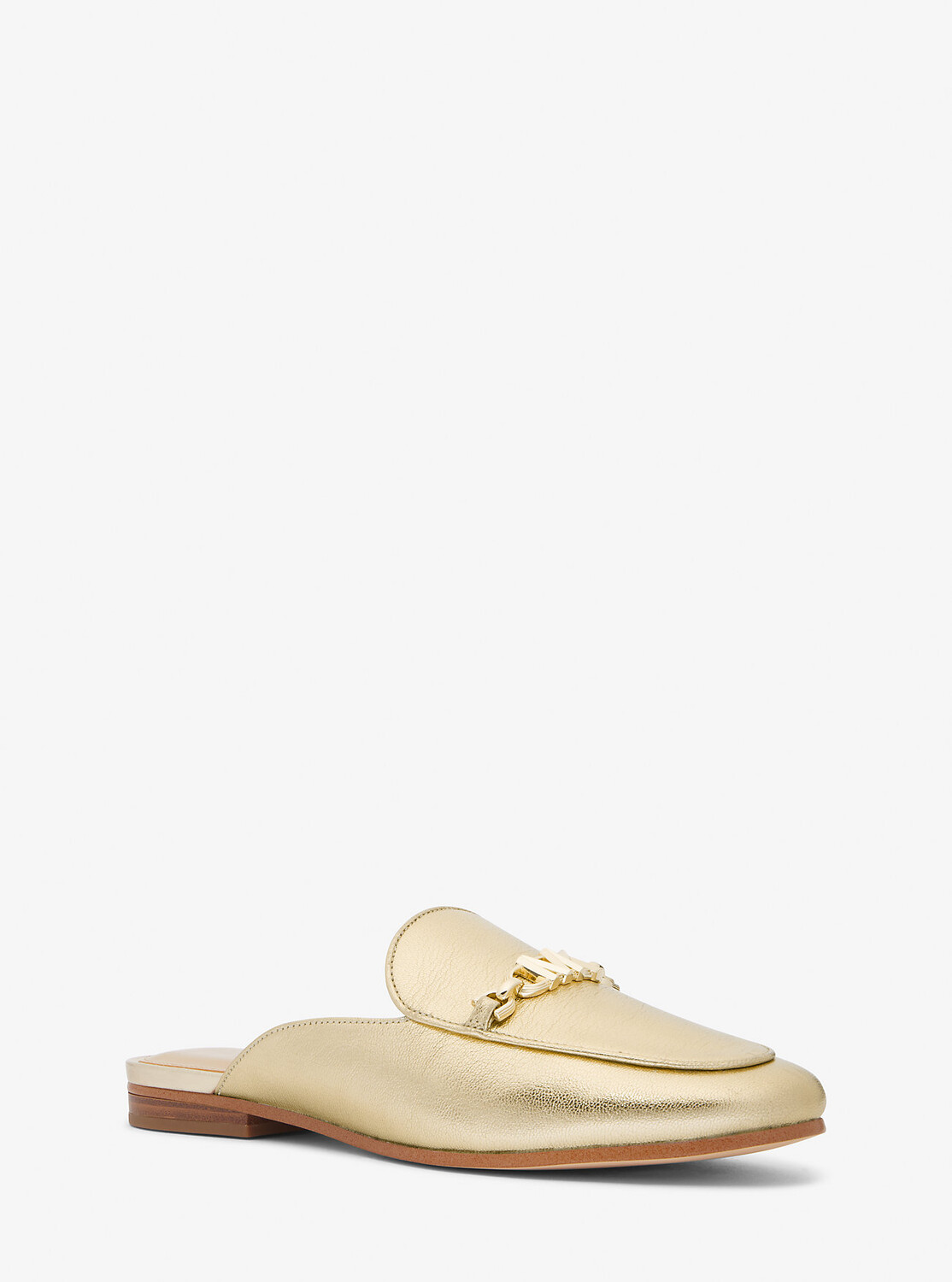 

Кожаные мюли Tiffanie цвета металлик Michael Kors, желтый