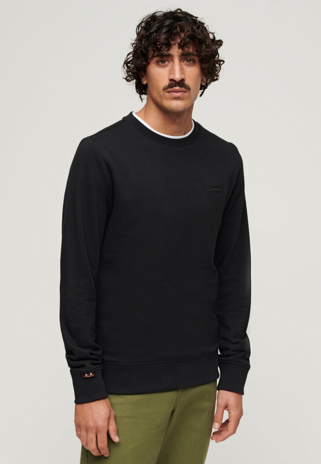 

Толстовка ESSENTIAL LOGO CREW Superdry, цвет black
