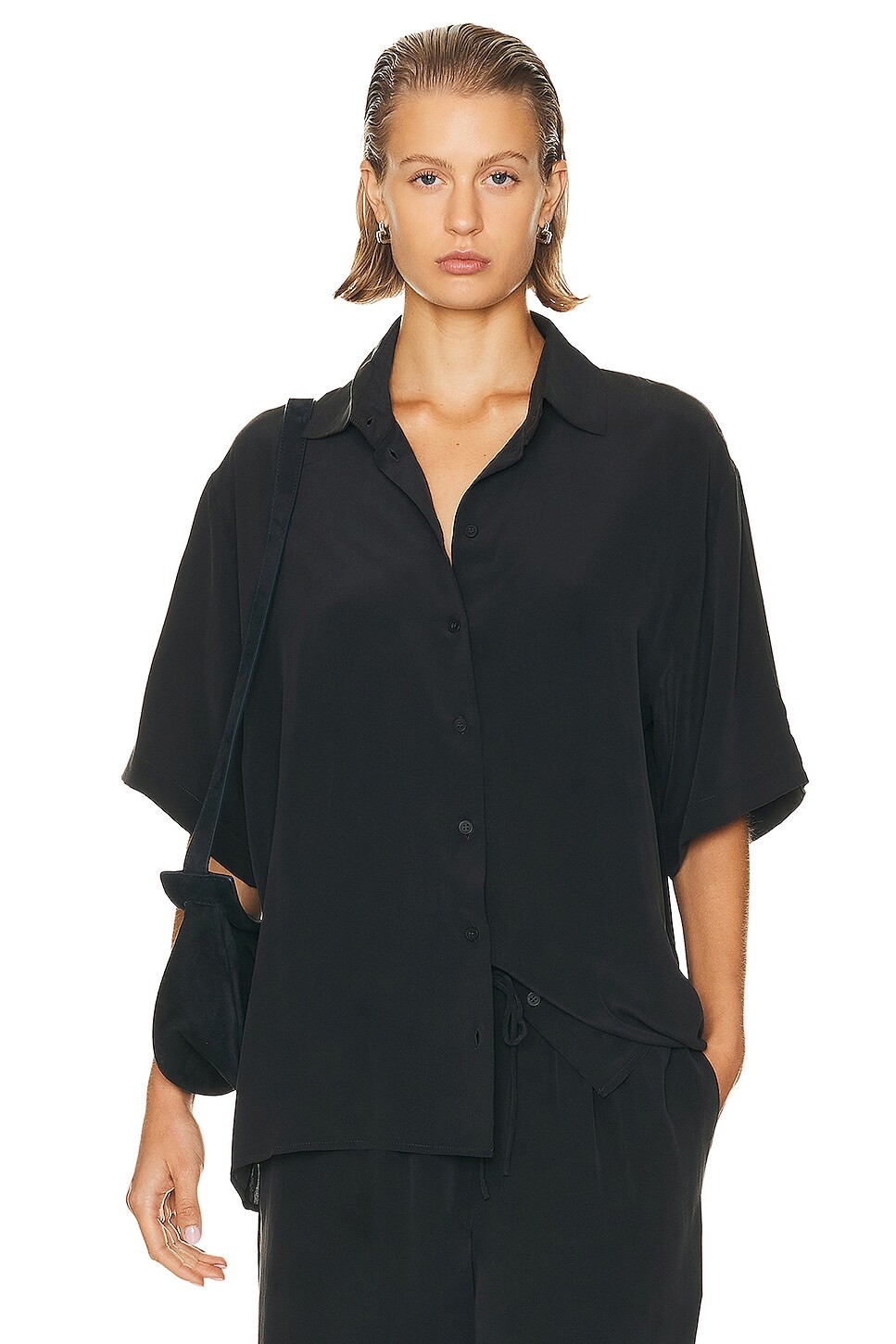 

Рубашка St. Agni Unisex Silk, цвет Washed Black