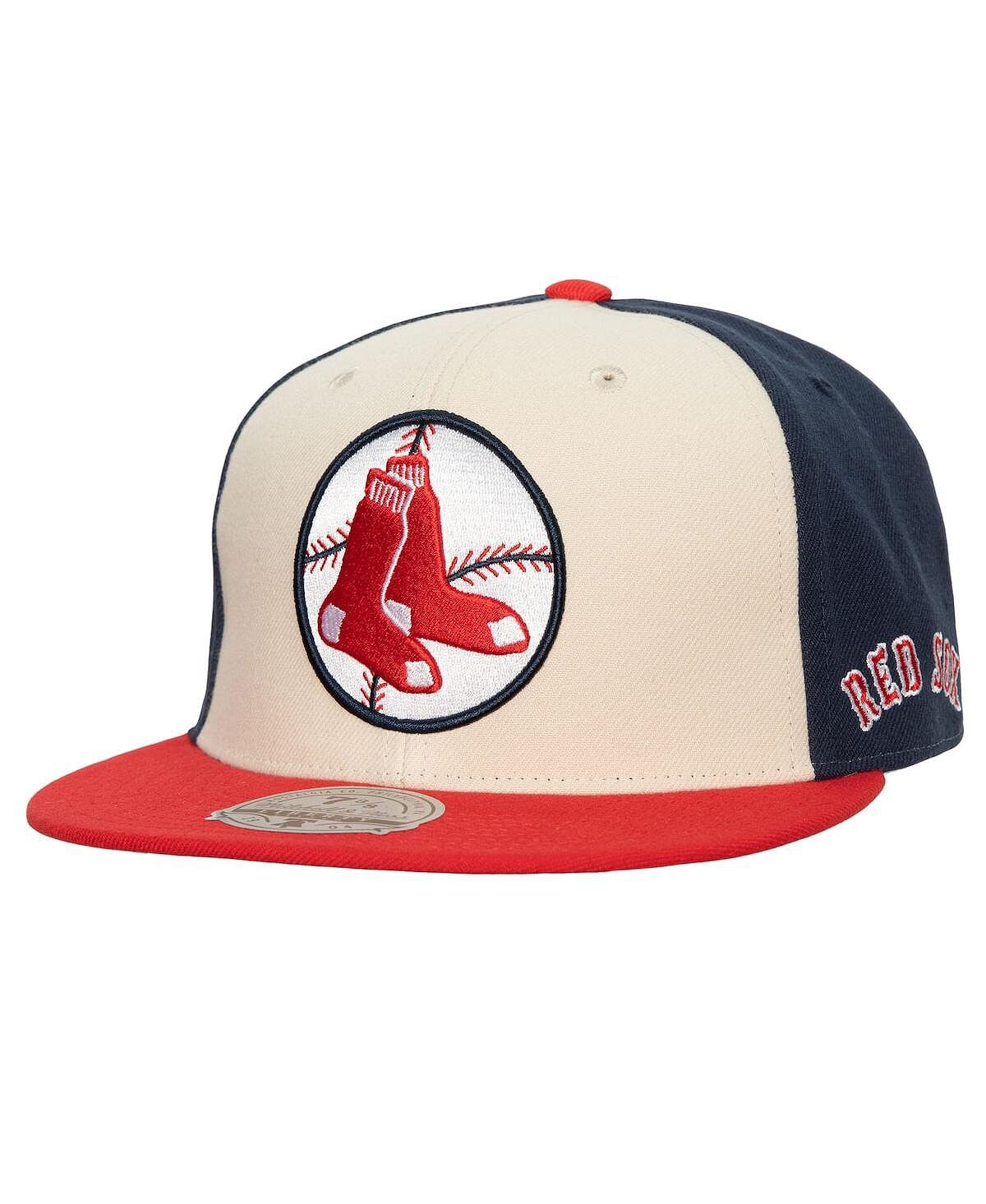 

Мужская кремовая красная шляпа Boston Red Sox 75th Anniversary Homefield Mitchell & Ness