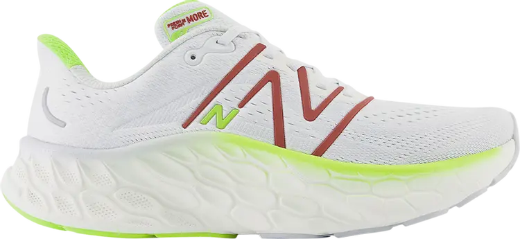 

Кроссовки Fresh Foam X More v4 4E Wide 'Quartz Grey Brick Red', серый