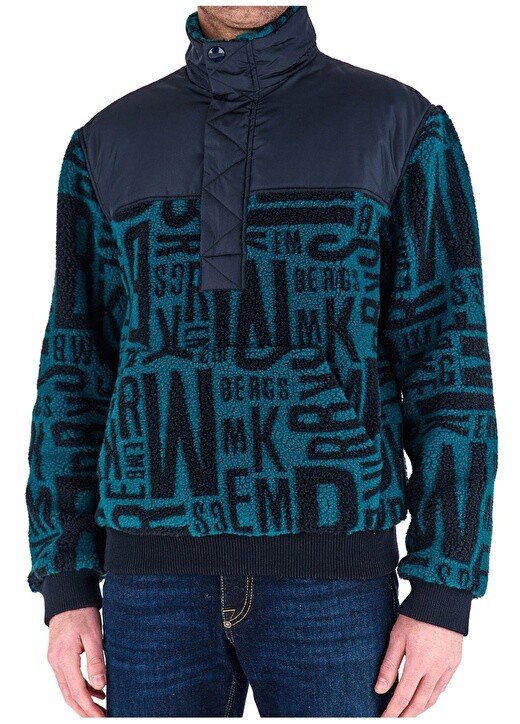 

Синее мужское пальто Bikkembergs, Синий