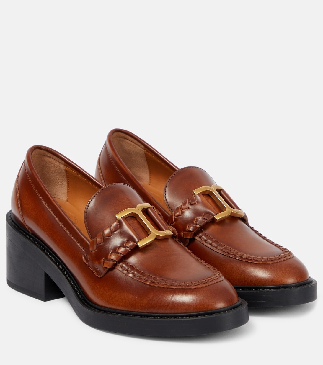 

Кожаные лоферы marcie Chloé, коричневый