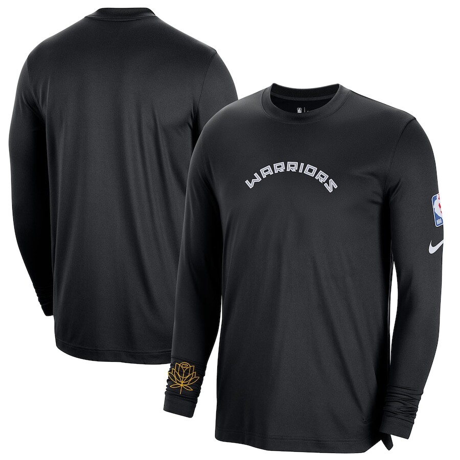 

Футболка с длинным рукавом Nike Golden State Warriors, черный