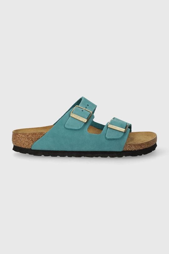 

Тапочки Arizona из нубука Birkenstock, бирюзовый