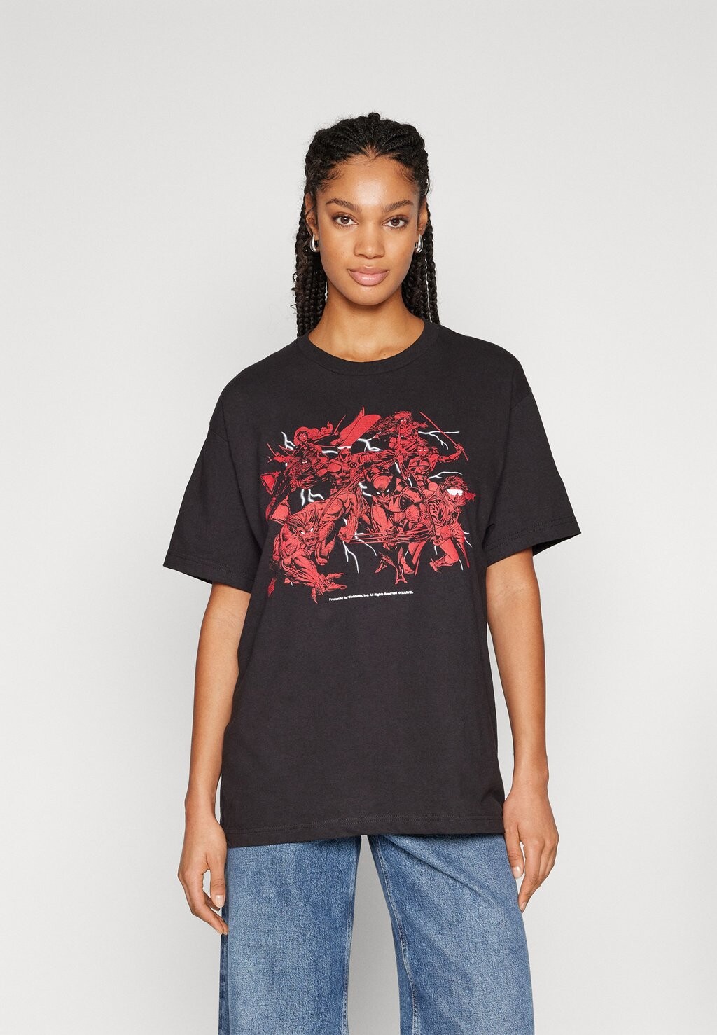 

Футболка с принтом Mutant Mayhemt Tee Unisex HUF, черный
