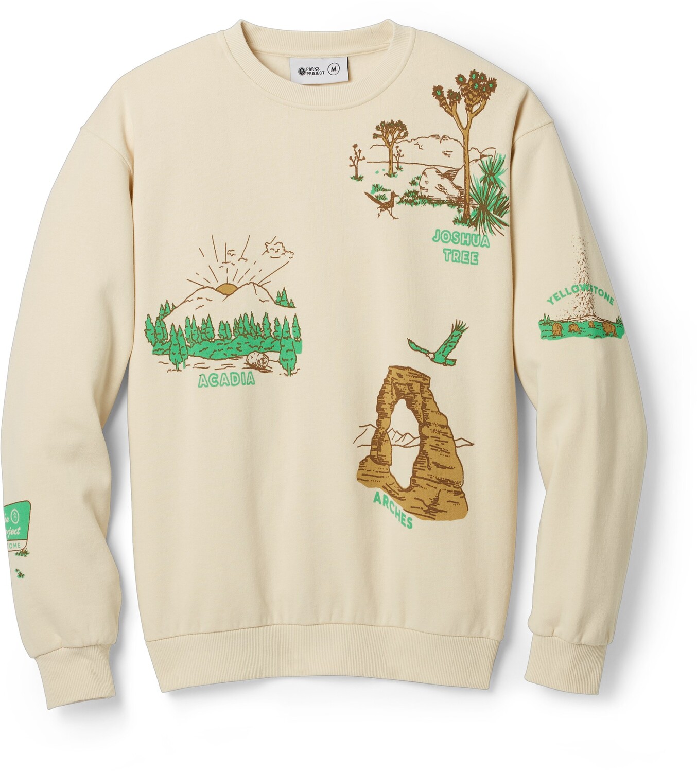 

Толстовка National Park Welcome Crew Parks Project, хаки