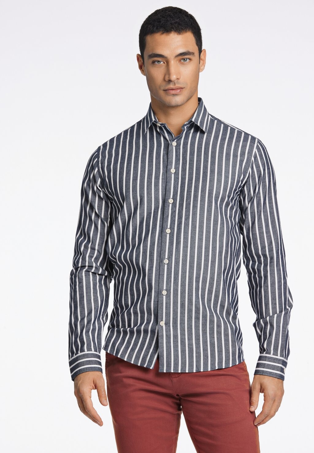 

Рубашка Brushed Striped Lindbergh, цвет navy