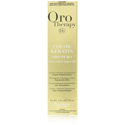 Oro Therapy Color Keratin Puro 7.1 Пепельный блондин 100мл, Fanola