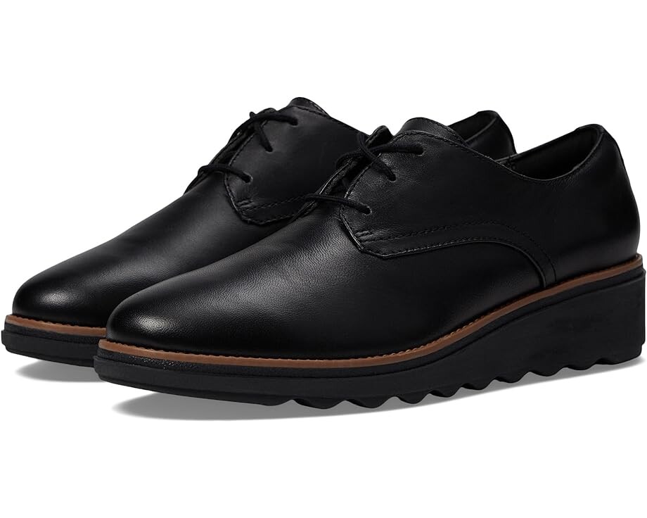 

Оксфорды Clarks Sharon Rae, черная кожа