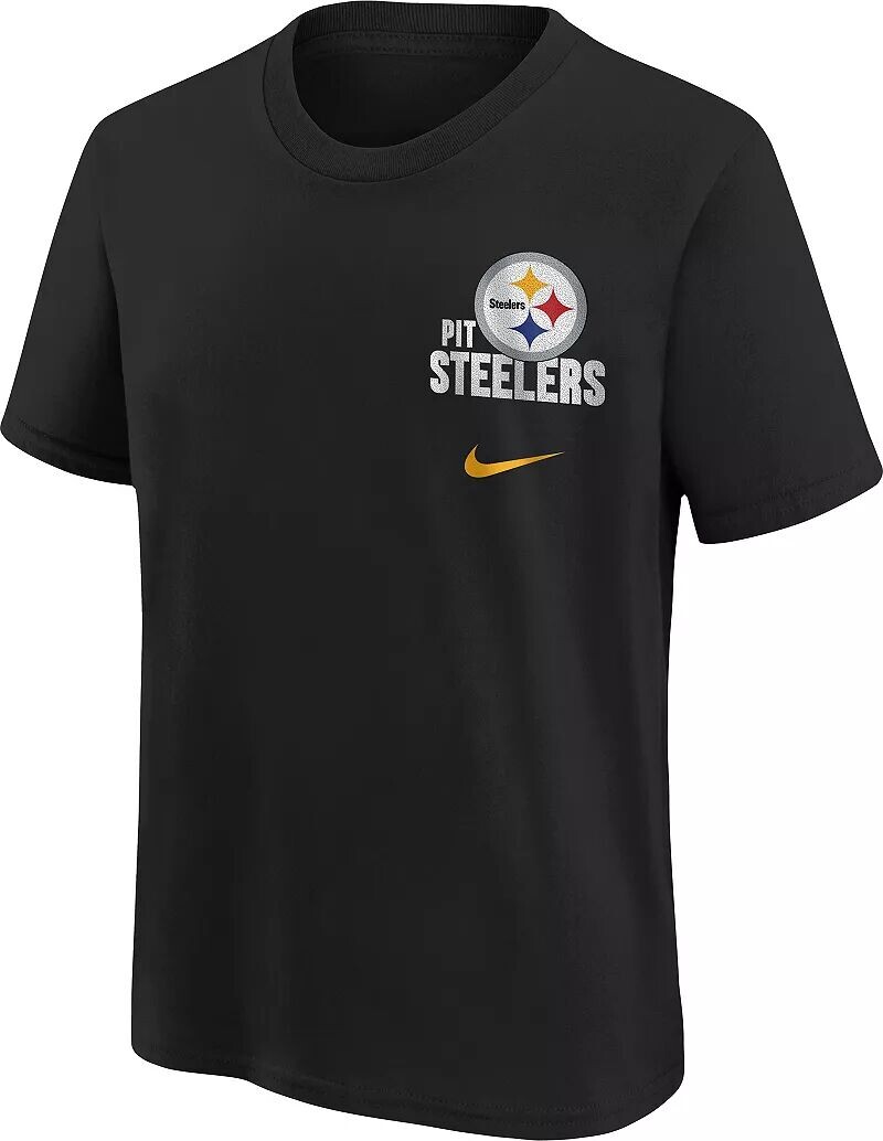 

Черная футболка с надписью Nike Youth Pittsburgh Steelers